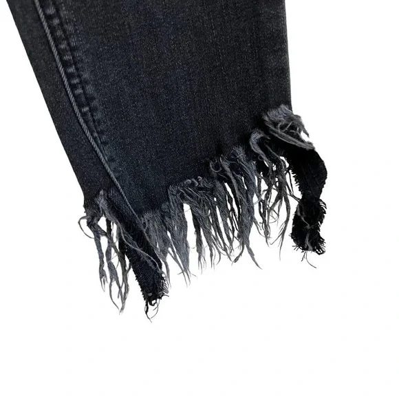 Free People High Rise Distressed Skinny Jeans Size 25 - Picture 11 of 16